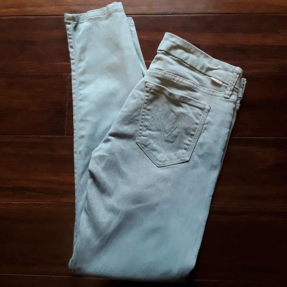 MOTHER The Looker Heaven sent sage Skinny Jeans